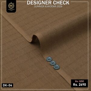 Kamalia Khaddar is known for commitment to high-quality, sustainable, and eco-friendly fabrics, so.here comes another collection. We have officially launched our Check Designer Summer Collection 2026, bringing a fresh wave of vibrant, organic options to the fashion world. This is best option for Men Shalwar Kameez Designer for Eid, or Shalwar Kameez Designs For Men For Wedding in Pakistan.