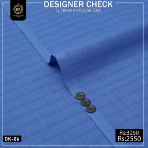 Kamalia Khaddar is known for commitment to high-quality, sustainable, and eco-friendly fabrics, so.here comes another collection. We have officially launched our Check Designer Summer Collection 2026, bringing a fresh wave of vibrant, organic options to the fashion world. This is best option for Men Shalwar Kameez Designer for Eid, or Shalwar Kameez Designs For Men For Wedding in Pakistan.