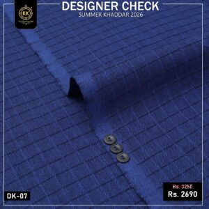 Kamalia Khaddar is known for commitment to high-quality, sustainable, and eco-friendly fabrics, so.here comes another collection. We have officially launched our Check Designer Summer Collection 2026, bringing a fresh wave of vibrant, organic options to the fashion world. This is best option for Men Shalwar Kameez Designer for Eid, or Shalwar Kameez Designs For Men For Wedding in Pakistan.