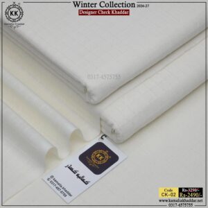 CK-02 Designer Check Khaddar Winter Collection