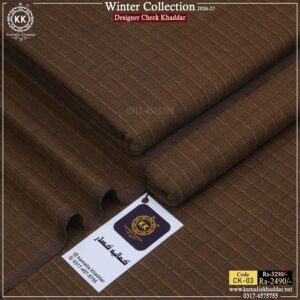 CK-03 Designer Check Khaddar Winter Collection