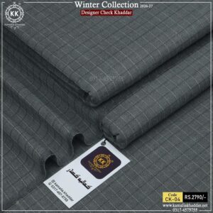 CK-04 Designer Check Khaddar Winter Collection