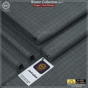 CK-04 Designer Check Khaddar Winter Collection