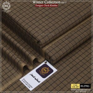 CK-07 Designer Check Khaddar Winter Collection