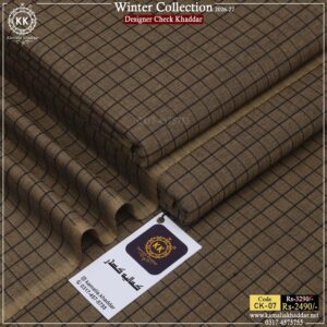 CK-07 Designer Check Khaddar Winter Collection