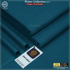 CK-08 Designer Check Khaddar Winter Collection