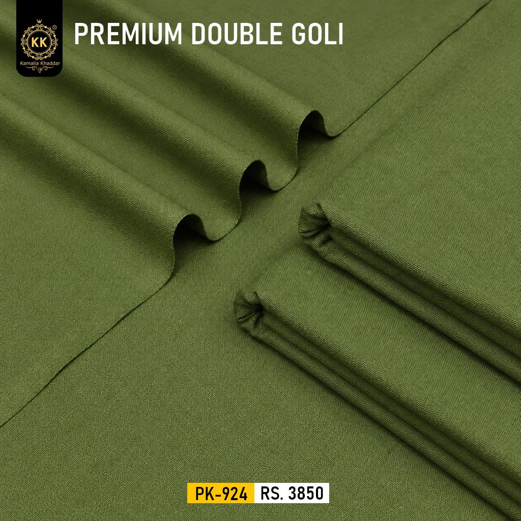 PK-924 Premium Double Goli Kamalia Winter Khaddar KK Premium is real premium. This is the highest quality and most premium khaddar fabric which a power-khadi can produce. We have used semi khadi production because it is more robust and consistent in quality. This latest Winter Khaddar Collection 2026 promises to deliver comfort, style, and sophistication, all while remaining dedicated to the values of sustainability and ethical fashion.