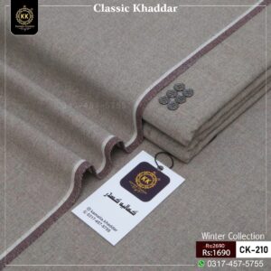 Kamalia Khaddar Winter Collection 2026-2027 Classic Khaddi Edition is our starting-range and basic-quality fabric, specially produced on a Khadi Loom with a traditional 60 × 60 Khadi Taana Baana and Single Goli construction.