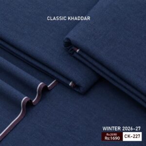 Introducing the Kamalia Khaddar Classic Khadi Khaddar Collection 2026–2027 — our timeless starting-range winter fabric, created for those who appreciate authentic Khadi craftsmanship, natural comfort and classic Pakistani textile tradition.